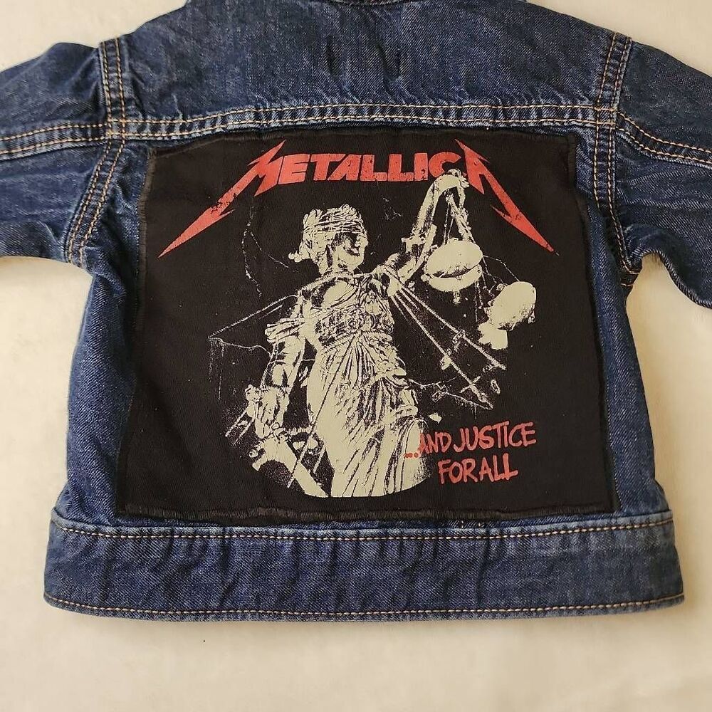 Metallica Upcycle Denim Jacket from the Children's Place 3-6 months